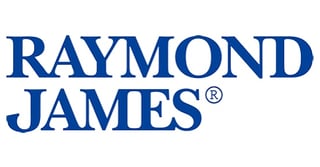 Raymond James logo with registered trademark symbol in blue text